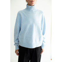 Sayaka Davis Highneck Sweater in Baby Blue
