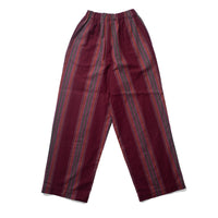 Baserange Claude Pants in Maroon Stripe