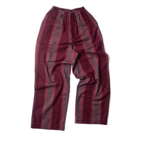 Baserange Claude Pants in Maroon Stripe