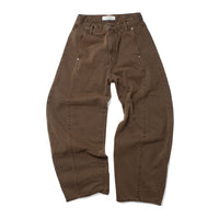Sayaka Davis Barrel Denim Pant in Brown