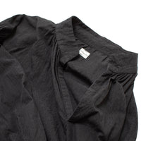 Chimala Panama Jacquard Smock Shirt in Black