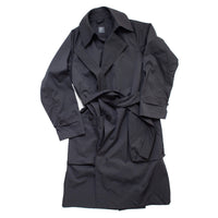 Grei Peaked Lapel Trench Coat in Charcoal
