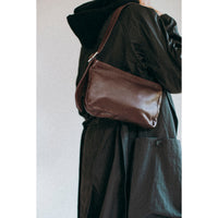 Grei Peaked Lapel Trench Coat in Charcoal