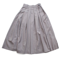 Toit Volant Gia Pleated Skirt in Grey