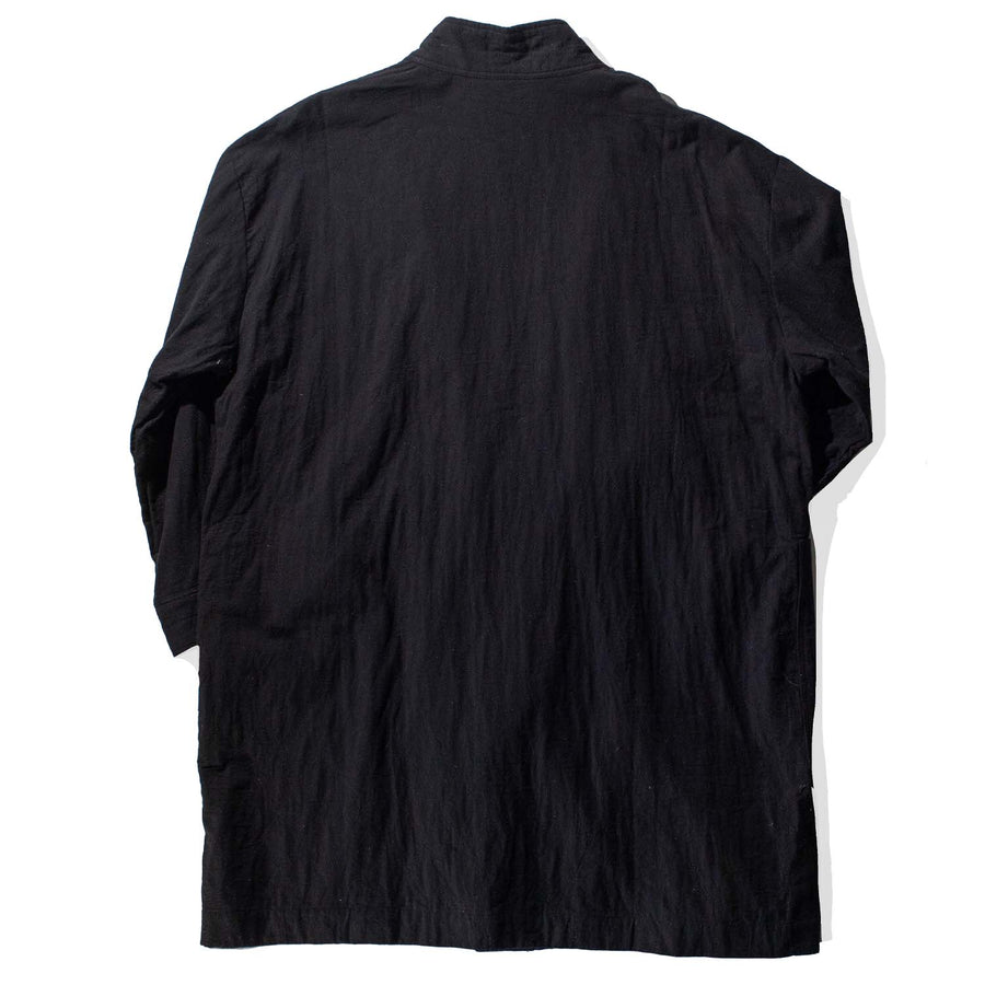 Ichi Antiquités Azumadaki Cotton Quilt Robe in Black