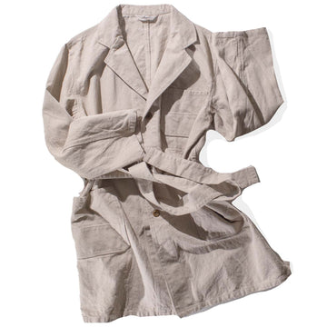 Ichi Antiquités Cotton Linen Jacket in Natural