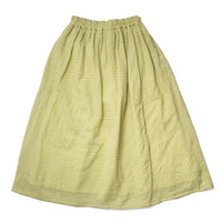 Ichi Antiquités Gingham Skirt in Yellow x Gray