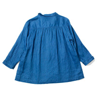 Ichi Antiquités Indigo Linen Shirt in Light Indigo