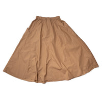 Ichi Antiquités Typewriter Skirt in Camel