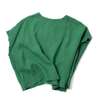 Ichi Antiquités French Linen Pullover in Green