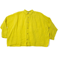 Ichi Antiquités French Linen Shirt in Yellow