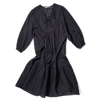 Ichi Antiquities India Reverse Applique Dress in Black
