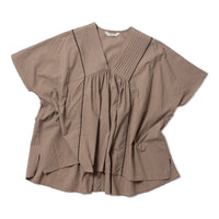 Ichi Antiquités Lawn Blouse in Mocha