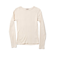Ichi Antiquities Rib Knit Pullover in Natural