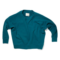 JUDITH Boxy Raglan Crew in Vintage Juniper