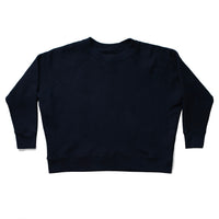 JUDITH Boxy Raglan Crew in Dark Navy