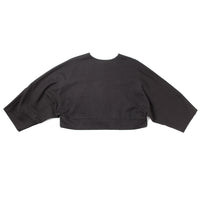 Kaarem Sponge Cropped Boxy Jacket in Black