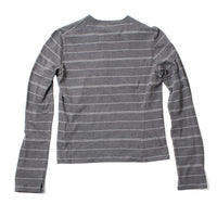 Kallmeyer Wynn Long Sleeve Tshirt in Heather Grey & Ivory