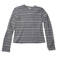 Kallmeyer Wynn Long Sleeve Tshirt in Heather Grey & Ivory