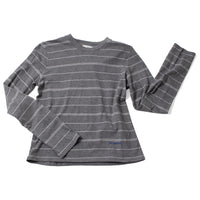 Kallmeyer Wynn Long Sleeve Tshirt in Heather Grey & Ivory