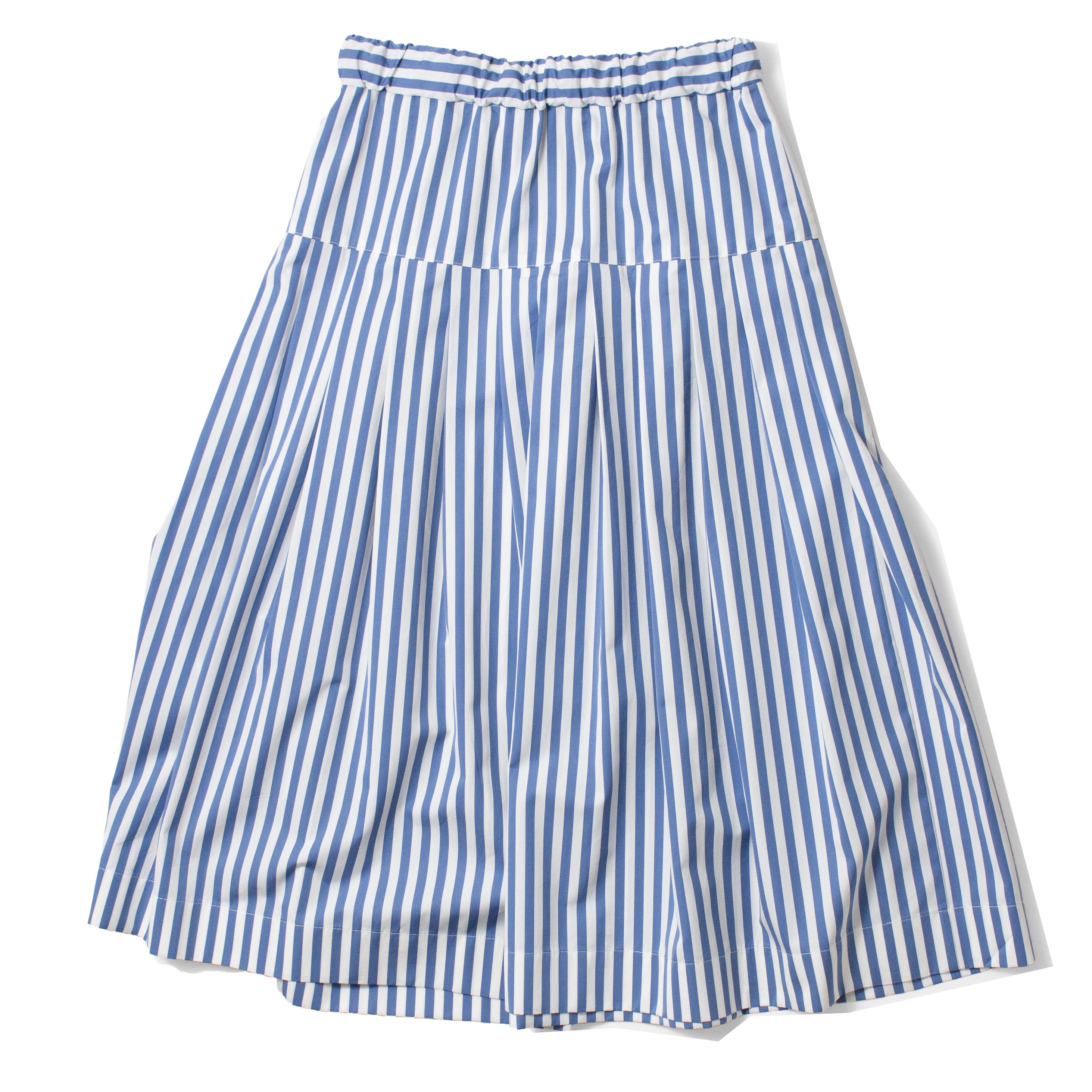 Kasmaria Pleated Skirt in Yarn Dye Stripe – JUDITH