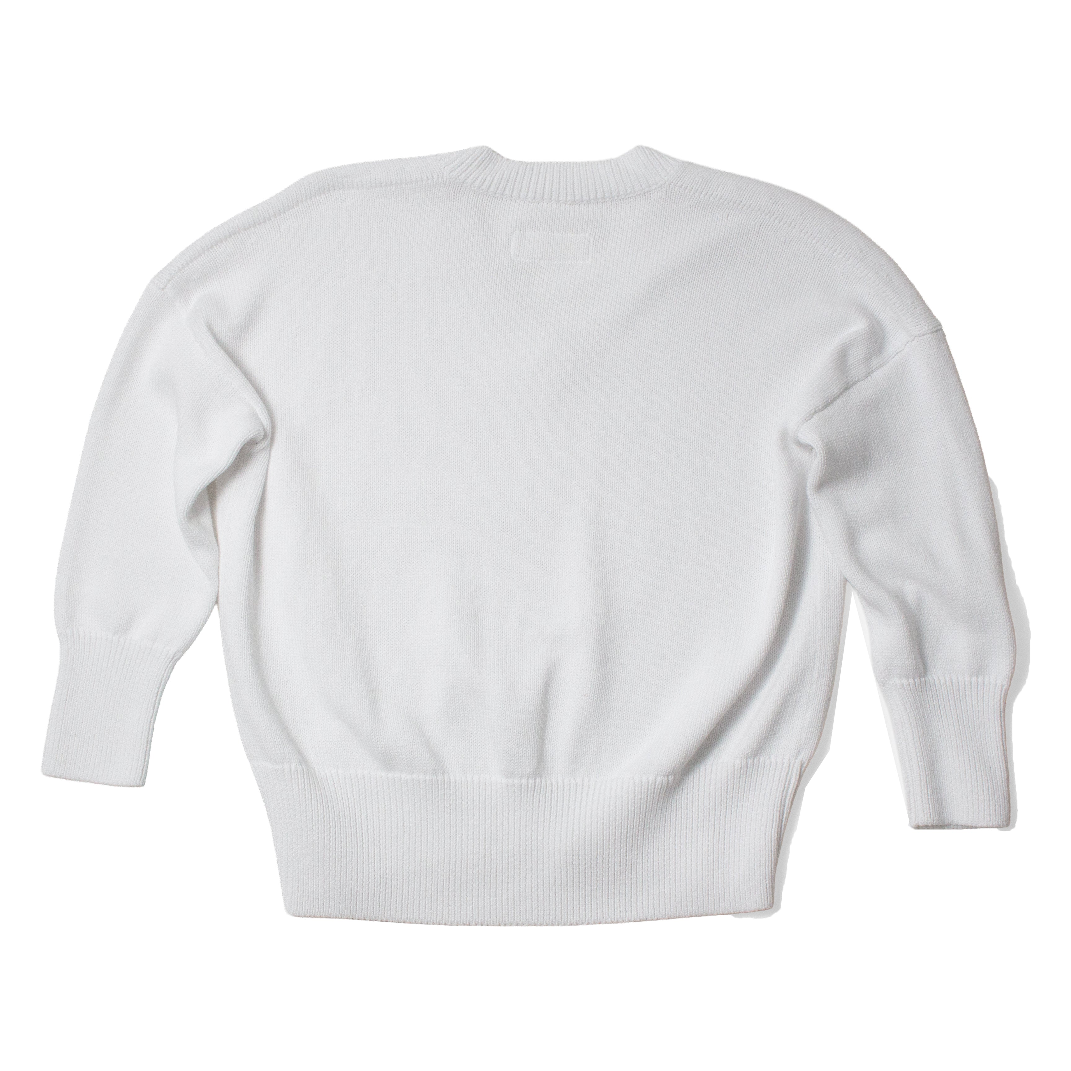 Labo.Art V Knit Sweater in White – JUDITH