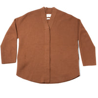 Lauren Manoogian Double Knit Lap Jacket in Rust