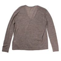 Lauren Manoogian Fine Low V Neck in Grey Melange