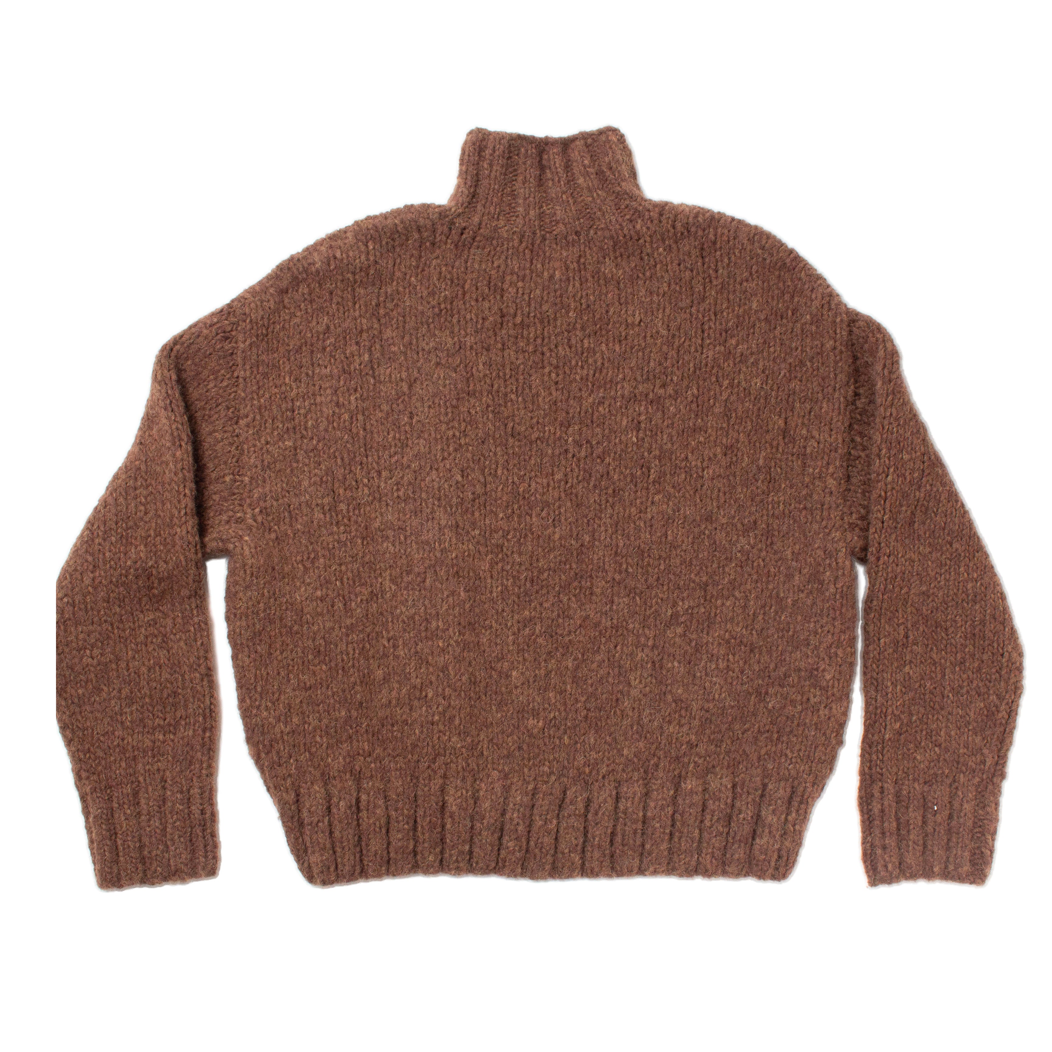 Lauren Manoogian Handknit Mockneck in Rust Melange – JUDITH