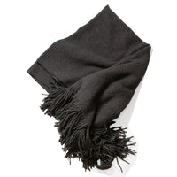 Lauren Manoogian Handwoven Brushed Blanket in Coal