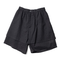 Lauren Manoogian Pebbled Shorts in Black