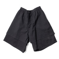 Lauren Manoogian Pebbled Shorts in Black