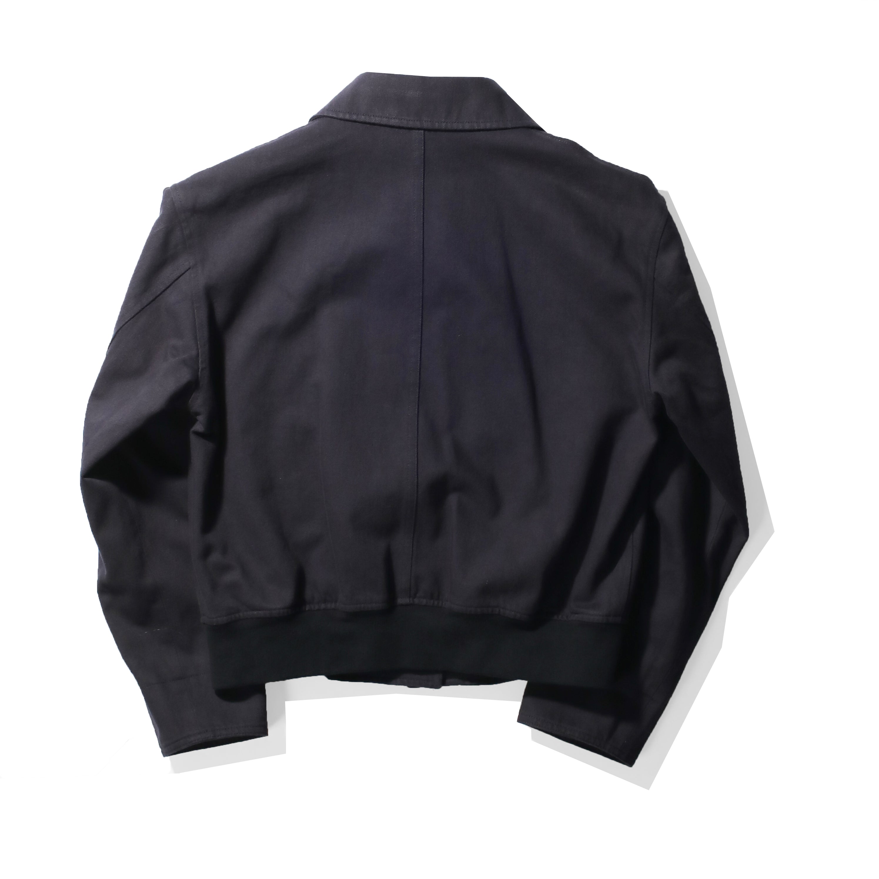 【美品】MHL CROPPED ARMY JACKET MHL. Cropped Bomber Jacket in Ink Worn Cotton Drill – JUDITH