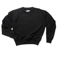MHL. Cross Neck Crew Sweatshirt in Black