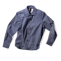 MHL. Simple Shirt in Indigo Lightweight Brushed Cotton