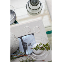 Melissa Joy Manning Large Round Hoop Earrings in Sterling Silver