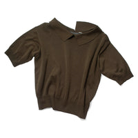 Margaret Howell Collared T-Shirt in Olive