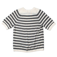 Maria McManus Oversized T-Shirt in Ivory/Black Stripe