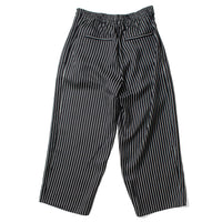 Maria McManus Balloon Drawstring Trouser in Black Stripe