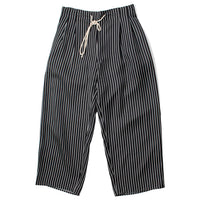 Maria McManus Balloon Drawstring Trouser in Black Stripe