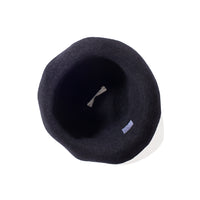 Mature Ha Lamb Wool Bell Hat in Dark Navy