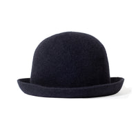 Mature Ha Lamb Wool Bell Hat in Dark Navy