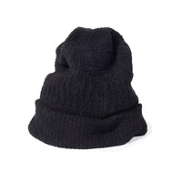 Mature Ha Cashmere Loop Knit Cap in Black