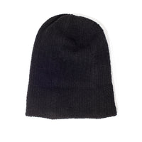 Mature Ha Cashmere Loop Knit Cap in Black
