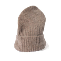 Mature Ha Cashmere x Yak Knit Cap in Light Brown