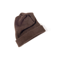 Mature Ha Pleats Knit Cap in Brown