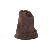 Mature Ha Pleats Knit Cap in Brown