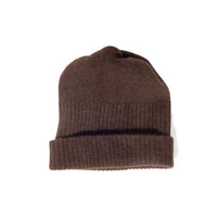Mature Ha Pleats Knit Cap in Brown