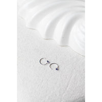 Melissa Joy Manning Hug Earrings in Sterling Silver and Iolite