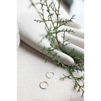Melissa Joy Manning Small Forged Round Hoops in 14k Gold
